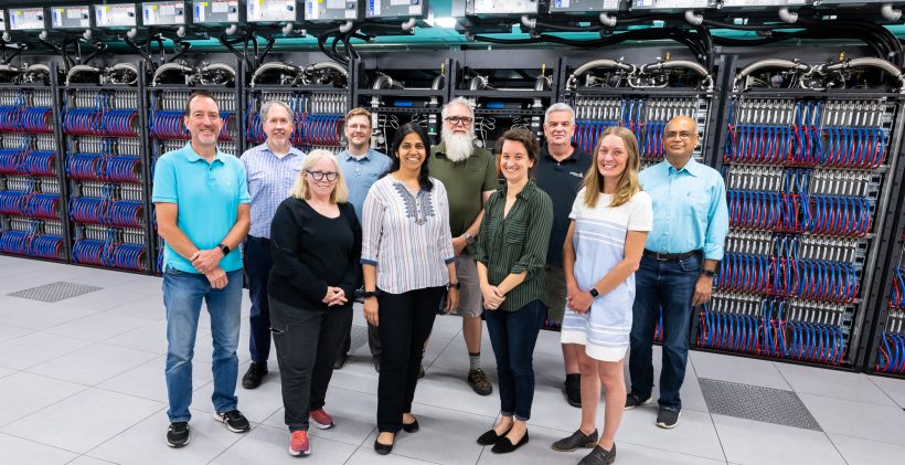 A group portrait shows the leadership team at the Argonne National Laboratory ALCF.